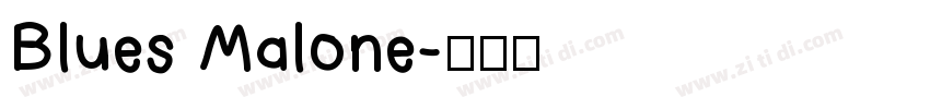 Blues Malone字体转换